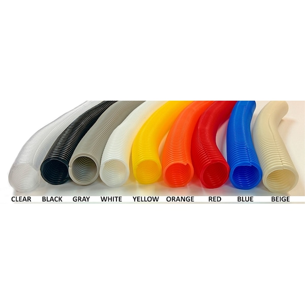 Split Wire Loom Tubing- 1/2" x 10ft- Blue